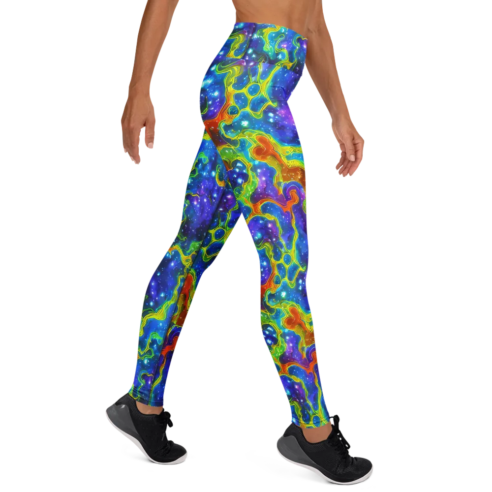 Starfire Maze on Yoga Leggings — Right