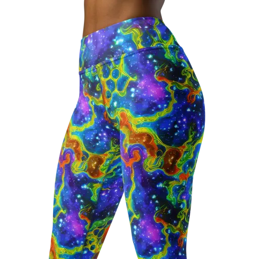 Starfire Maze on a Yoga Leggings