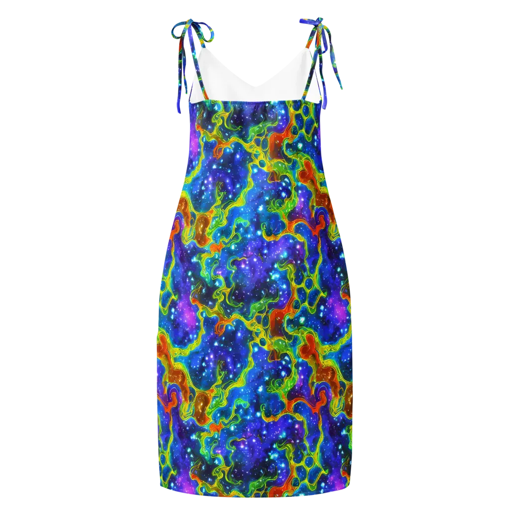 Starfire Maze on Slip Dress — Back