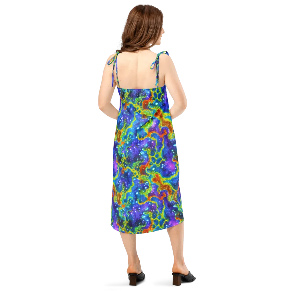 Starfire Maze on Slip Dress — Back