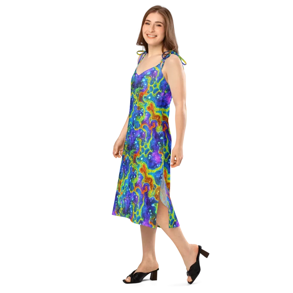 Starfire Maze on Slip Dress — Left Front