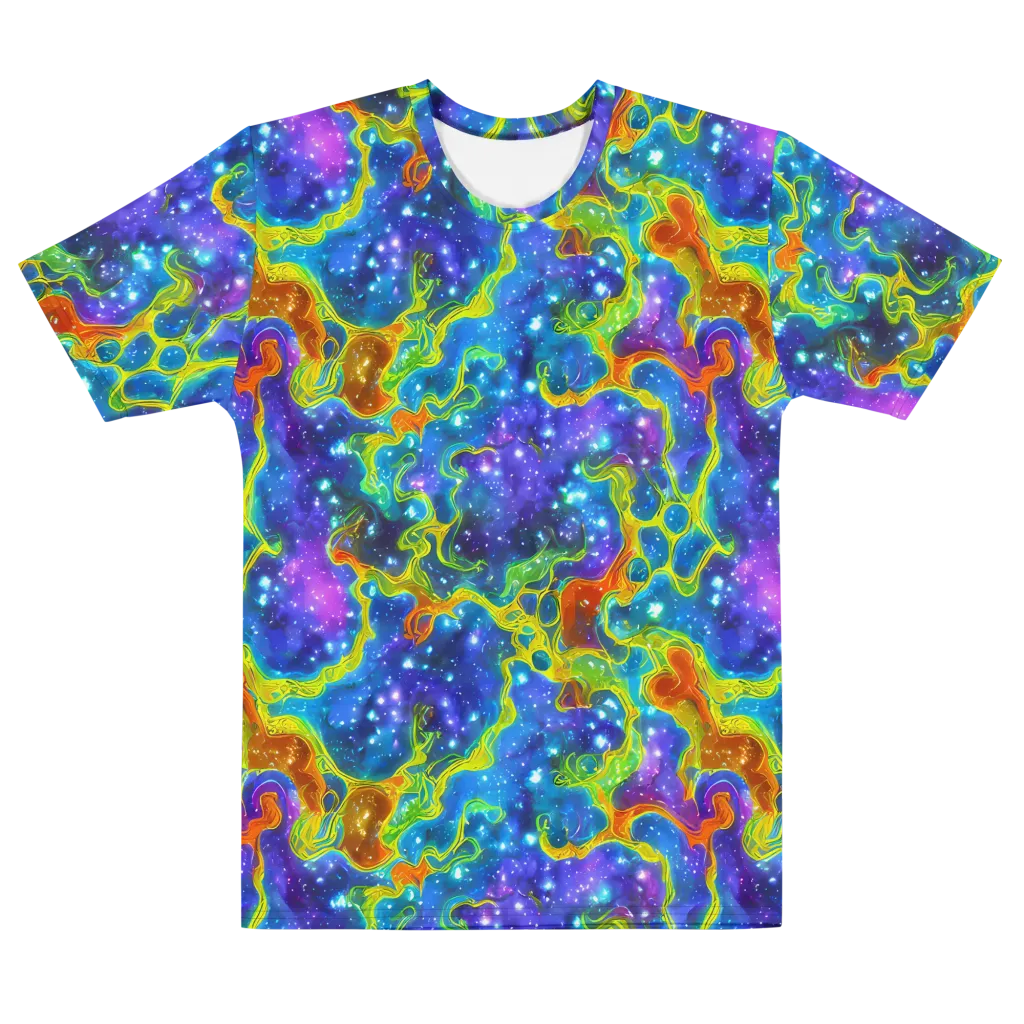 Starfire Maze on Men's Cotton Crew Neck T-Shirt — Front