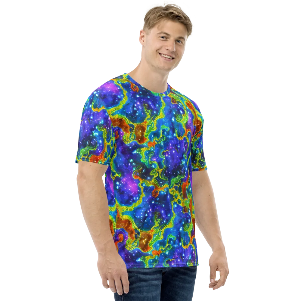 Starfire Maze on Men's Crew Neck T-Shirt — Right