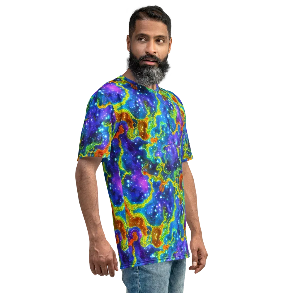 Starfire Maze on Men's Crew Neck T-Shirt — Right