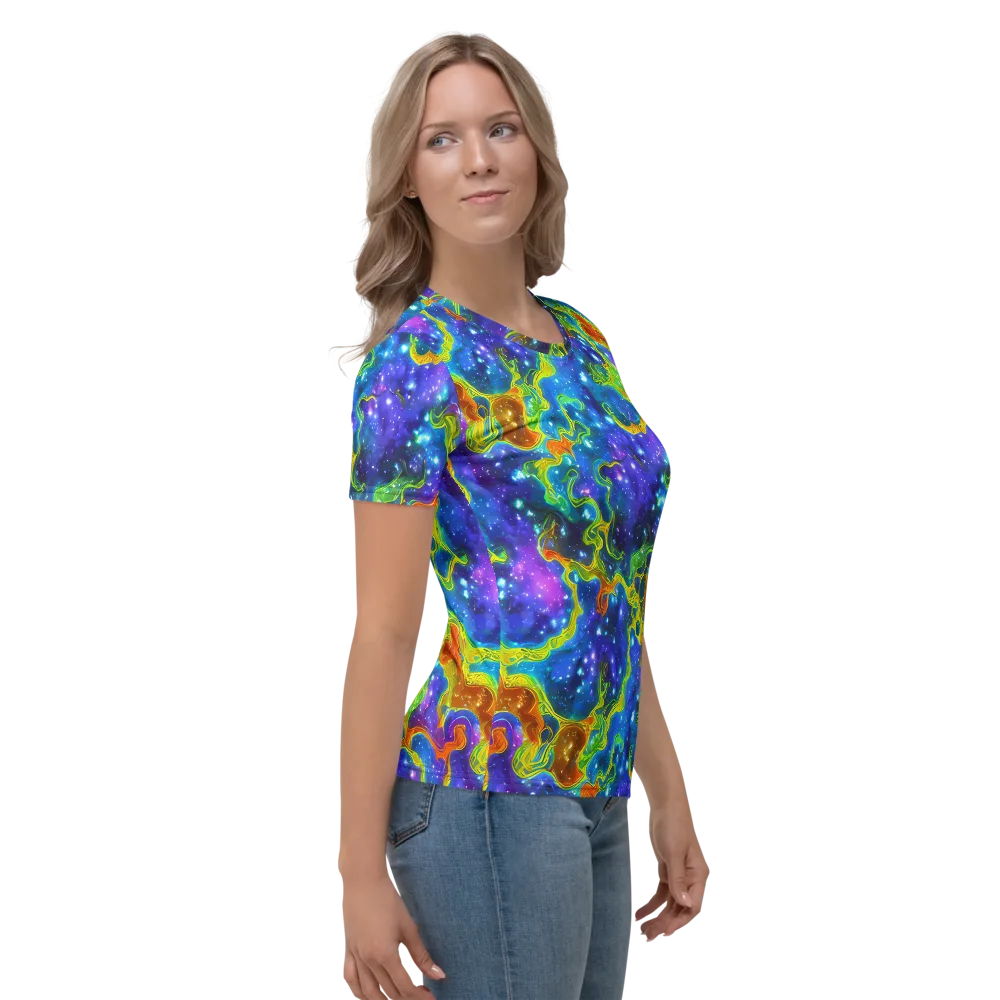 Starfire Maze on Women's Crew Neck T-Shirt — Right