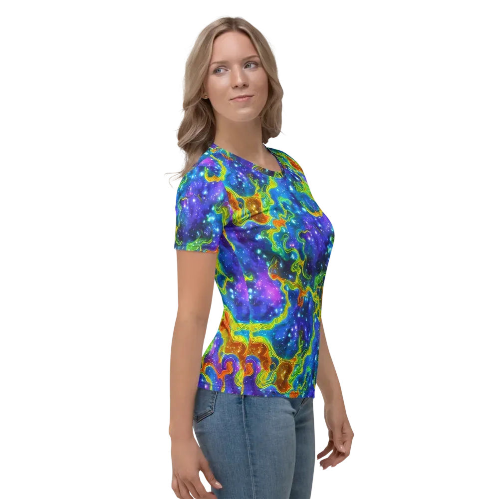 Starfire Maze on Women's Crew Neck T-Shirt — Right