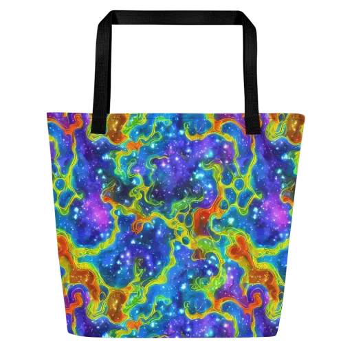 Starfire Maze on a Large Tote Bag W/ Pocket