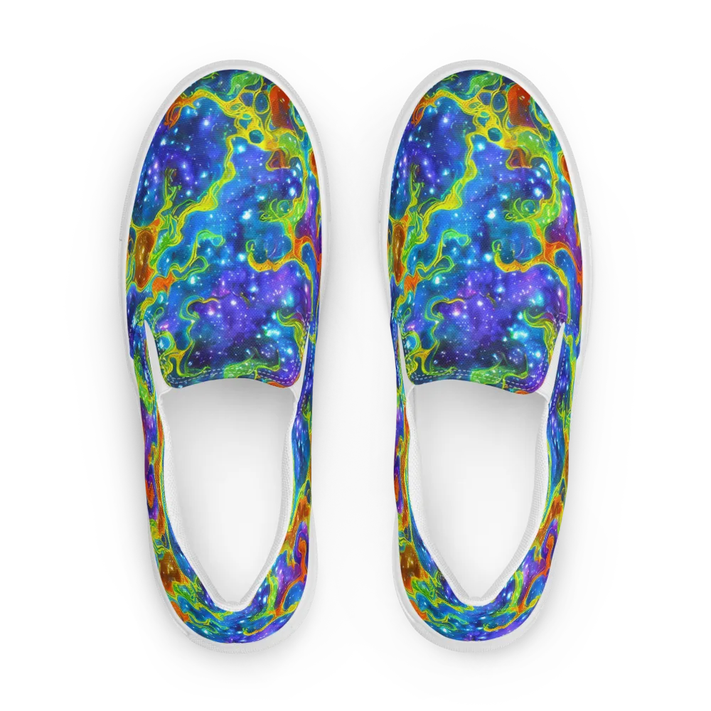 Starfire Maze on Women's Slip-On Canvas Shoes — Front