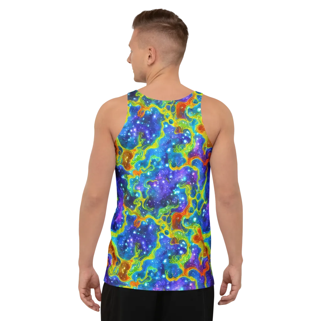 Starfire Maze on Men's Tank Top — Back