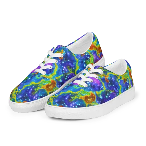 Starfire Maze on a Men's Lace-Up Canvas Shoes