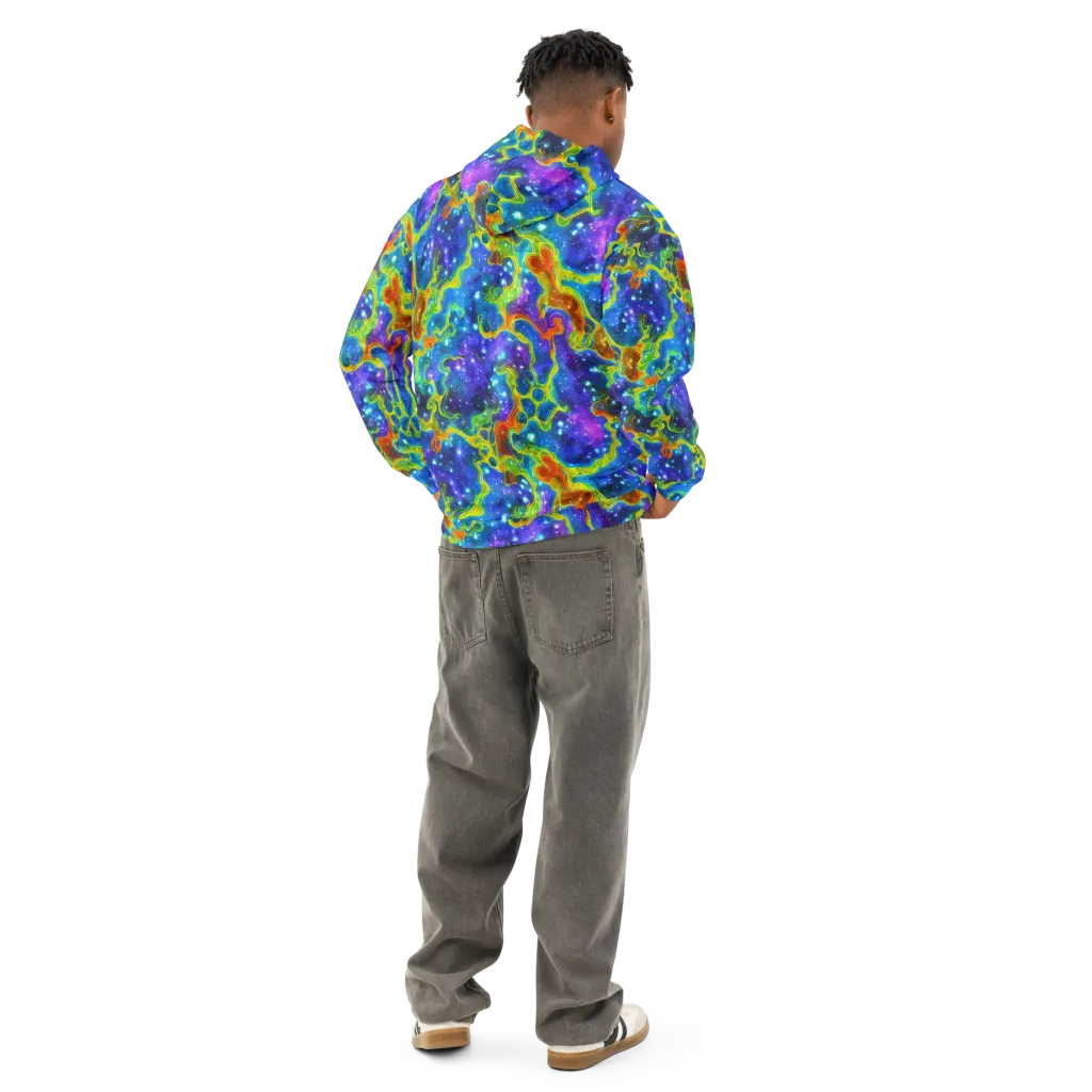 Starfire Maze on Cotton Hoodie — Back