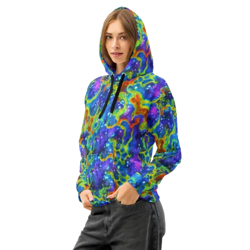 Starfire Maze on a Cotton Hoodie