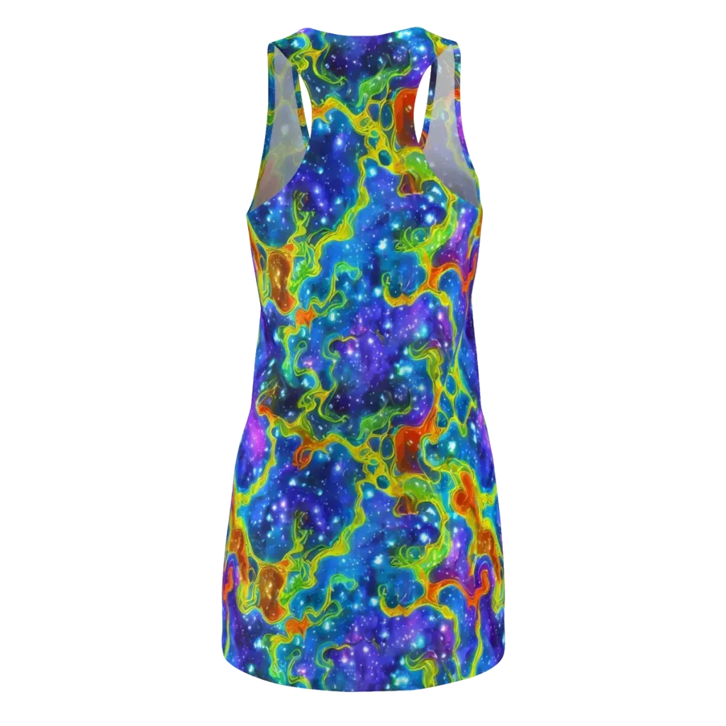Starfire Maze on Racerback Dress — Back