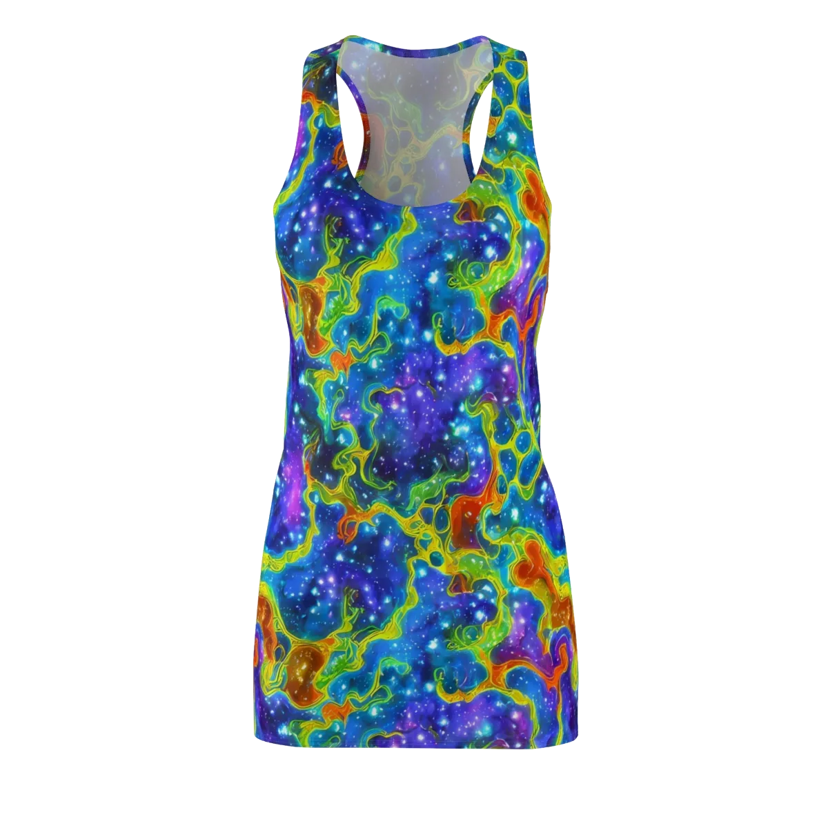 Starfire Maze on Racerback Dress — Front