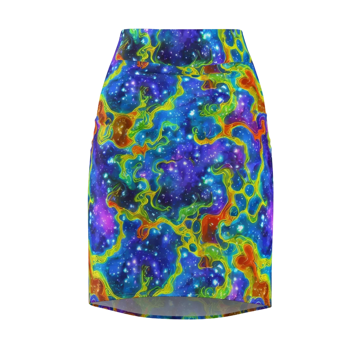 Starfire Maze on Pencil Skirt — Front