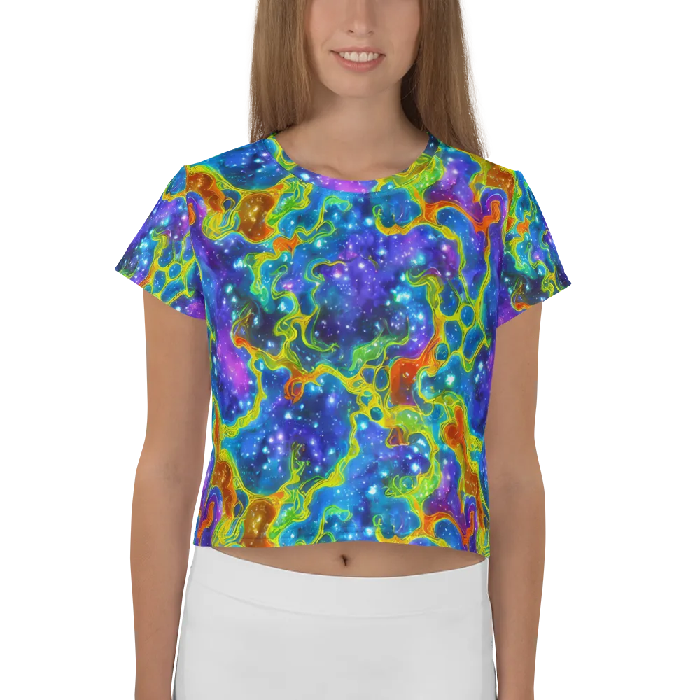Starfire Maze on Crop Tee — Front