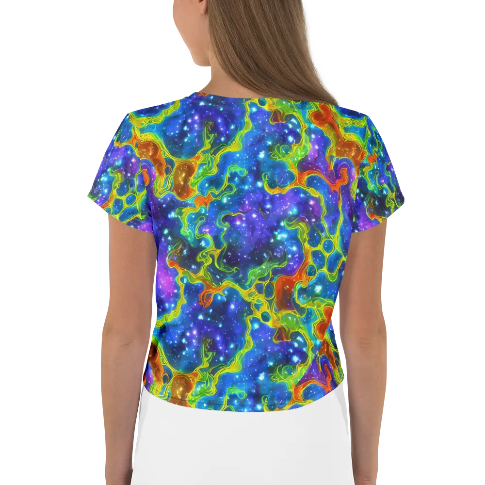 Starfire Maze on Crop Tee — Back