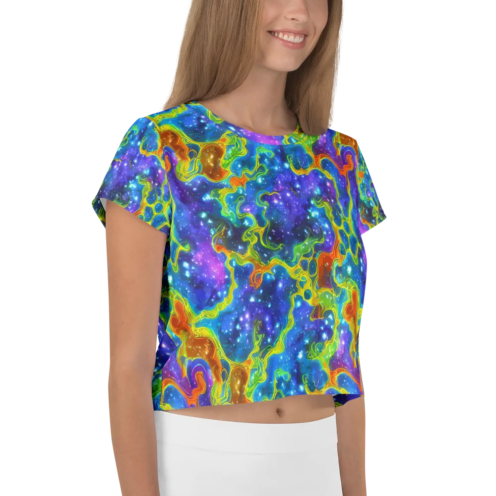 Starfire Maze on Crop Tee — Right