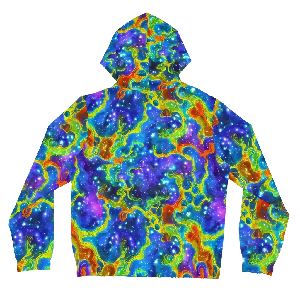 Starfire Maze on Women's Full-Zip Hoodie — Back
