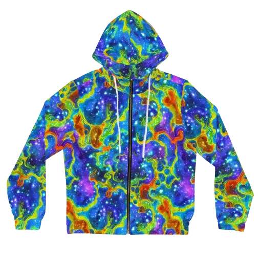 Starfire Maze on a Women's Full-Zip Hoodie