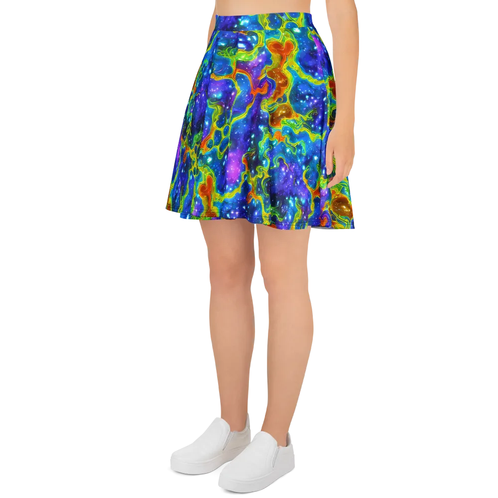Starfire Maze on Skater Skirt — Left