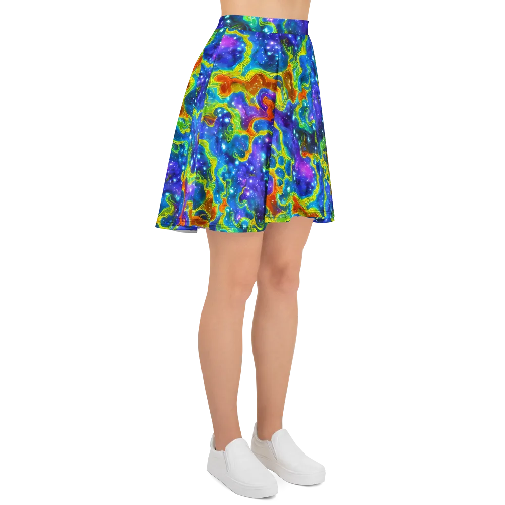 Starfire Maze on Skater Skirt — Right