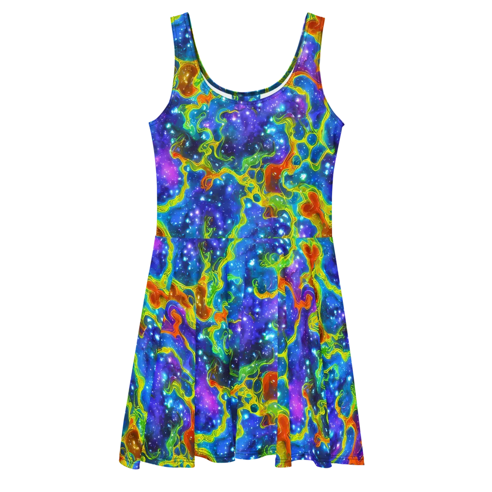 Starfire Maze on Skater Dress — Front