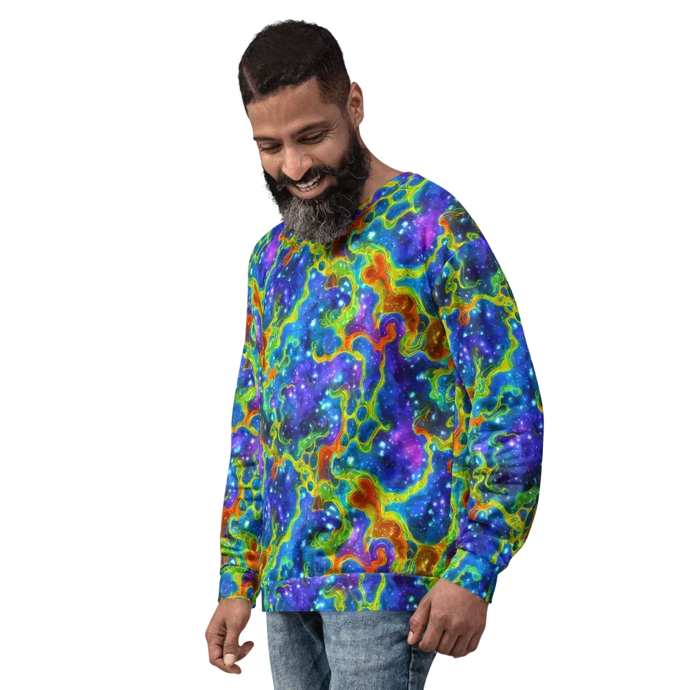 Starfire Maze on Sweatshirt — Left Front