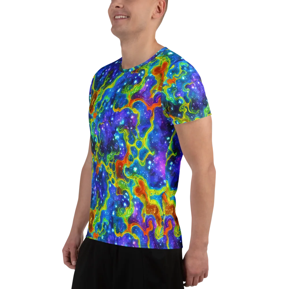 Starfire Maze on Men's Athletic T-Shirt — Left