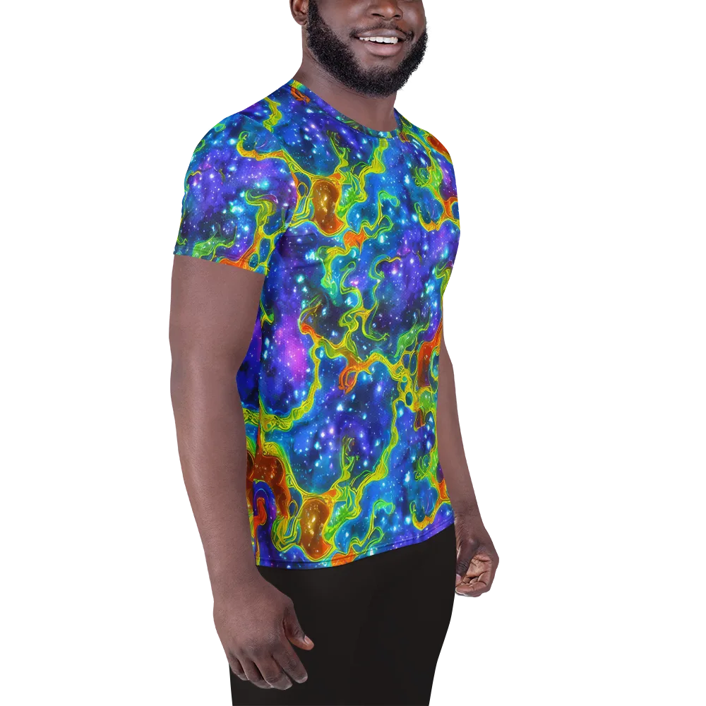 Starfire Maze on Men's Athletic T-Shirt — Right