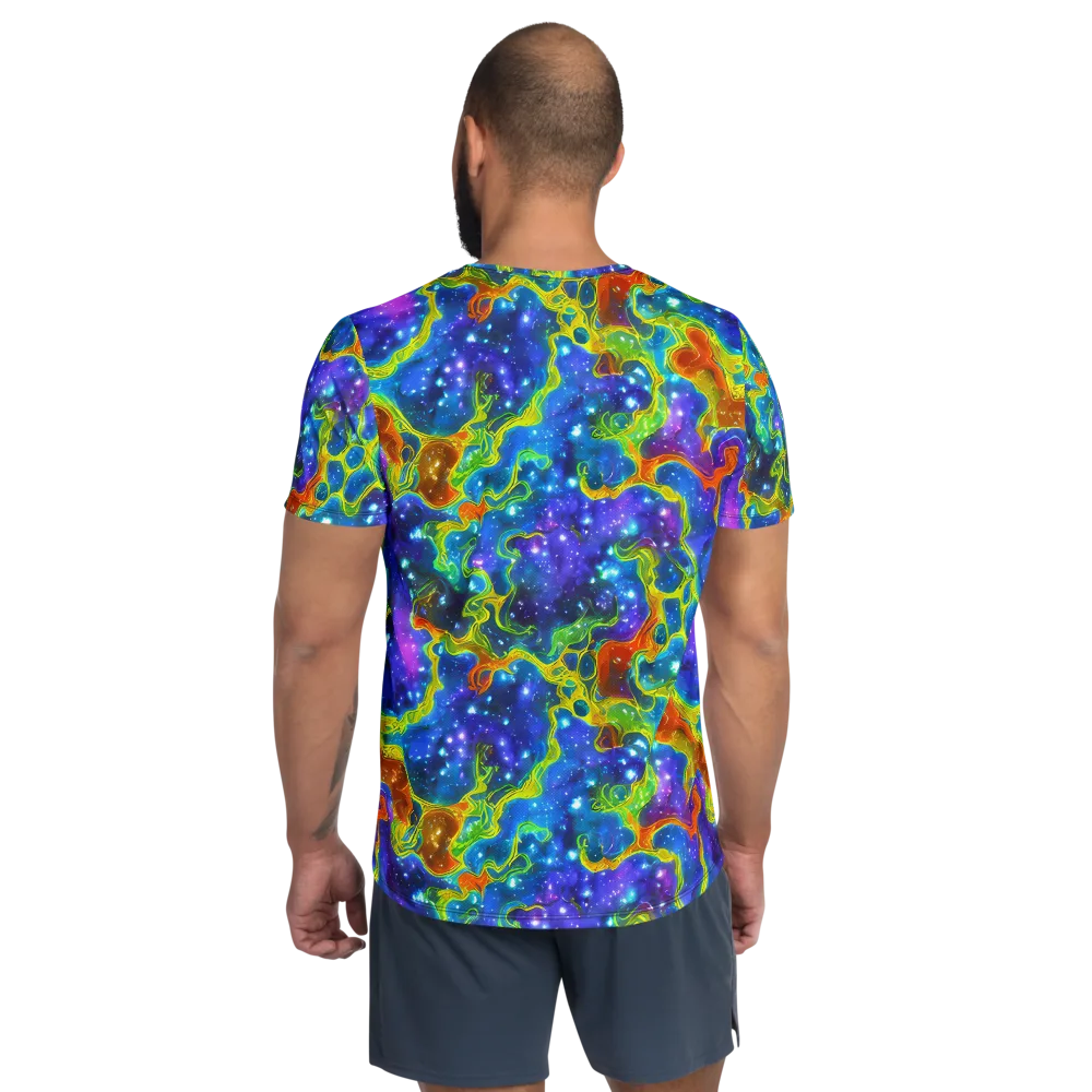 Starfire Maze on Men's Athletic T-Shirt — Back