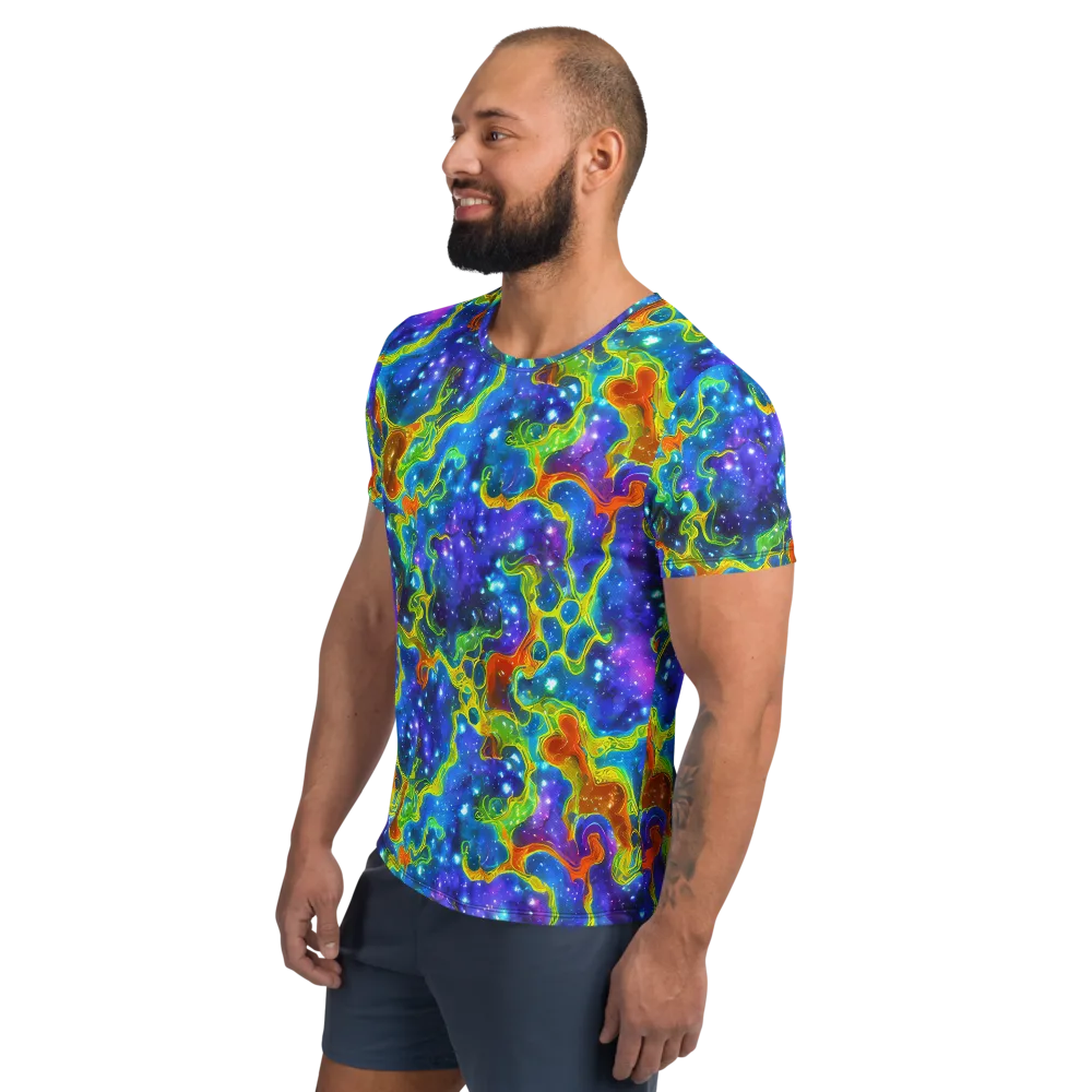 Starfire Maze on Men's Athletic T-Shirt — Left
