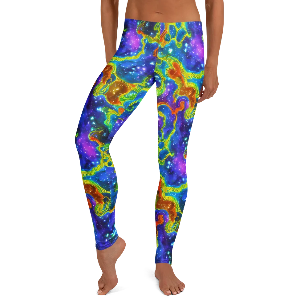 Starfire Maze on Leggings — Front