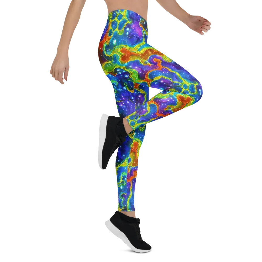 Starfire Maze on Leggings — Right