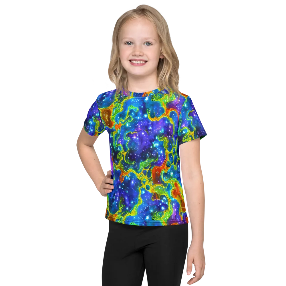 Starfire Maze on Kids Crew Neck T-Shirt — Front