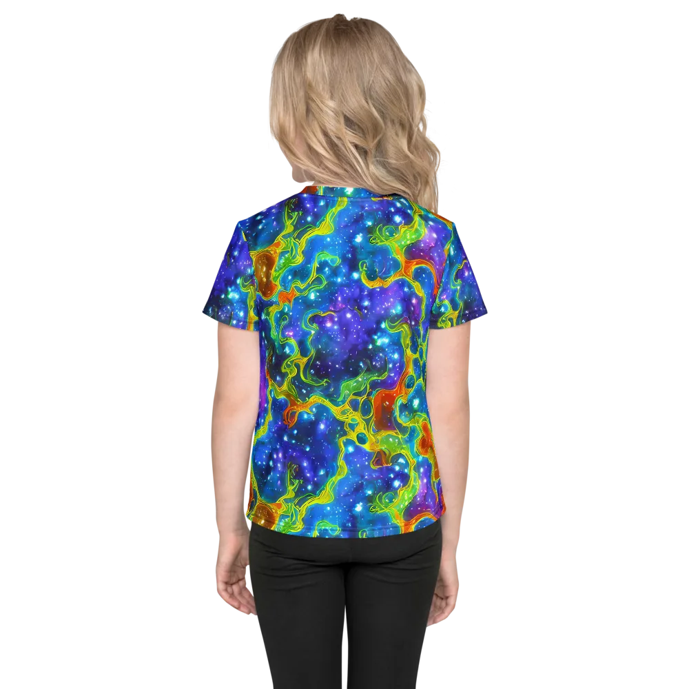 Starfire Maze on Kids Crew Neck T-Shirt — Back