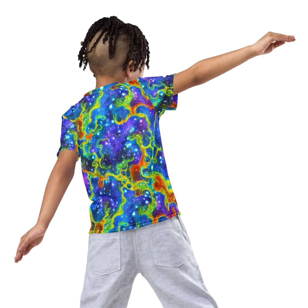 Starfire Maze on Kids Crew Neck T-Shirt — Back