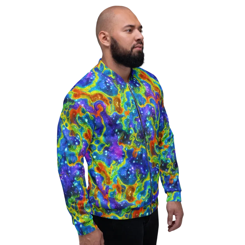 Starfire Maze on Bomber Jacket — Right