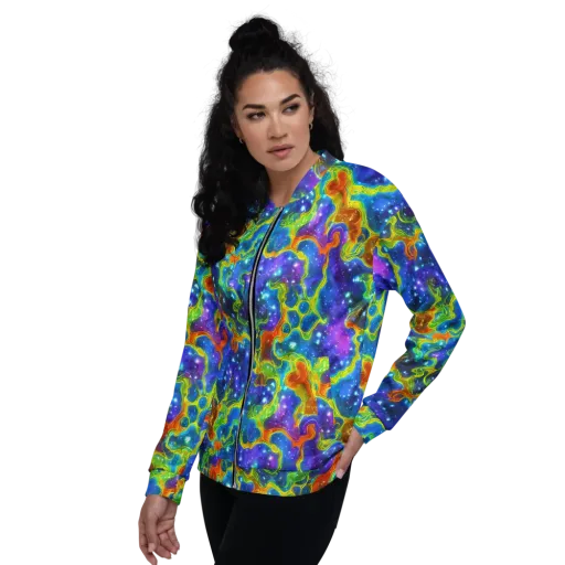 Starfire Maze on a Bomber Jacket