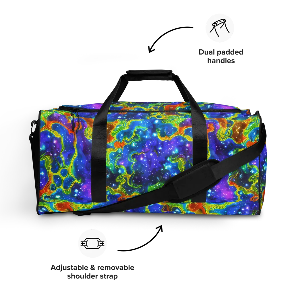 Starfire Maze on Duffle Bag — Front