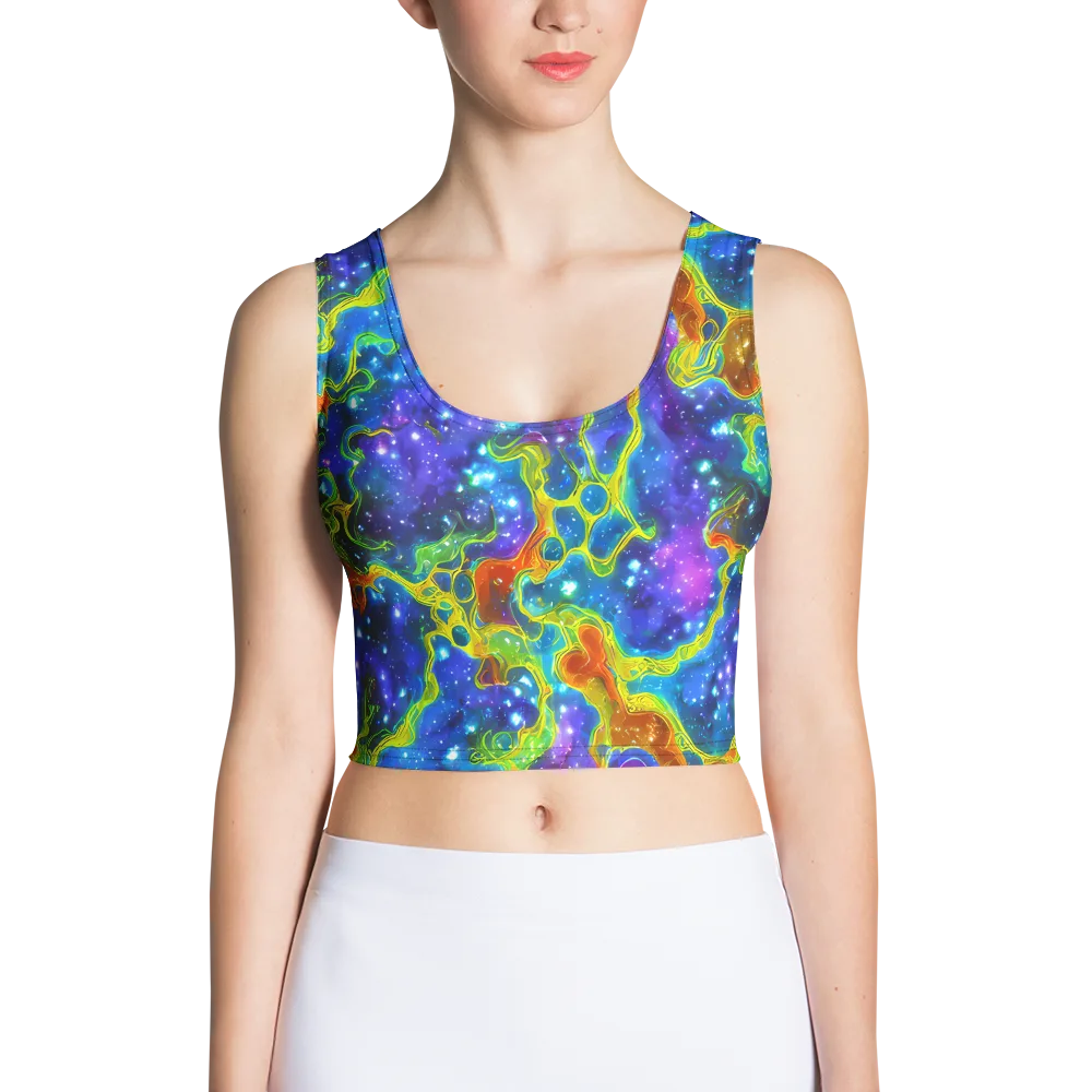 Starfire Maze on Crop Top — Front