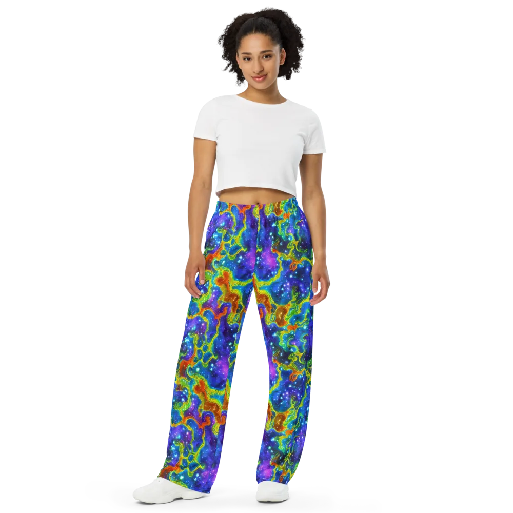 Starfire Maze on Wide-Leg Pants — Front