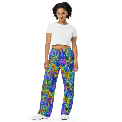 Starfire Maze on a Wide-Leg Pants