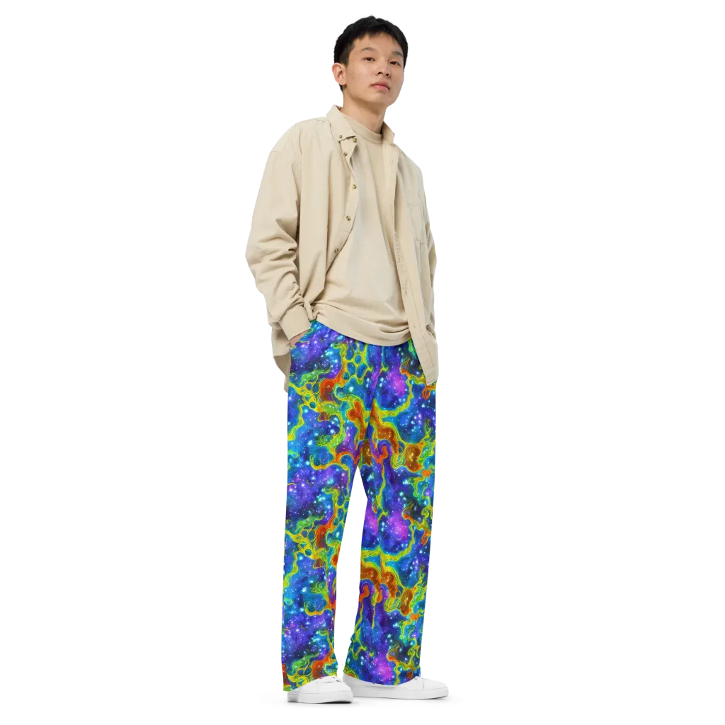 Starfire Maze on Wide-Leg Pants — Right Front