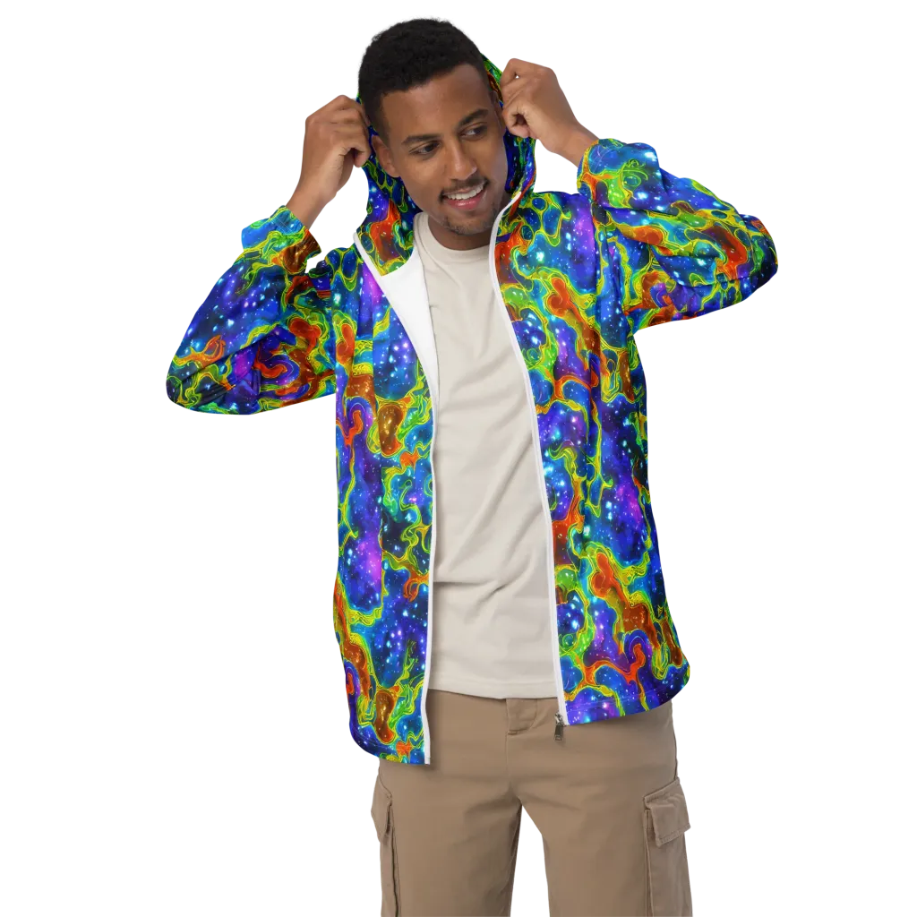 Starfire Maze on Men's Windbreaker — Front