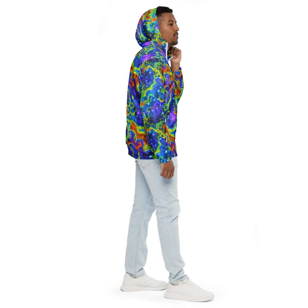 Starfire Maze on Men's Windbreaker — Right