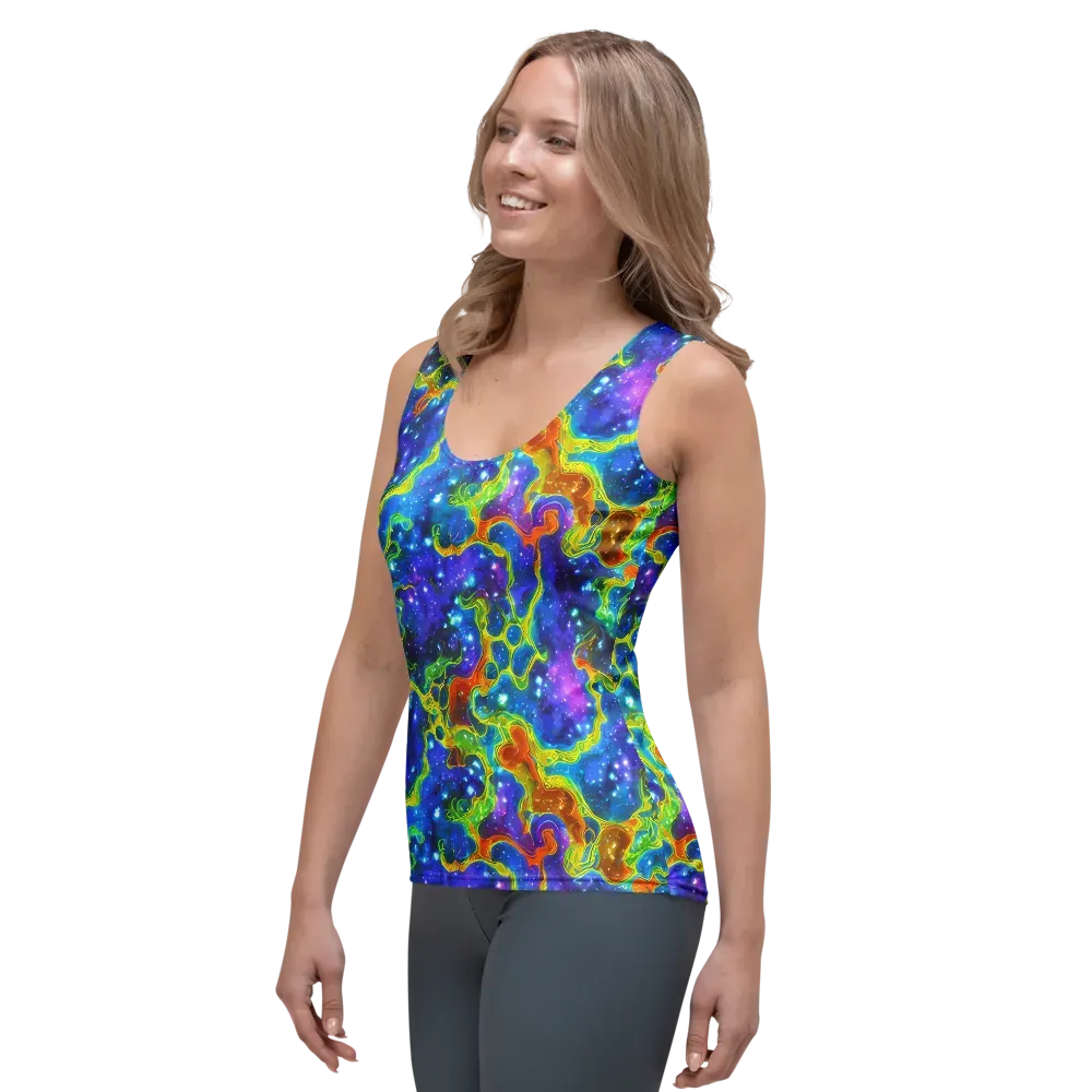 Starfire Maze on Women's Tank Top — Left Front