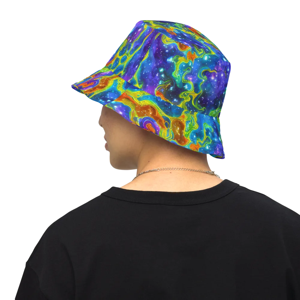 Starfire Maze on Reversible Bucket Hat — Back Inside