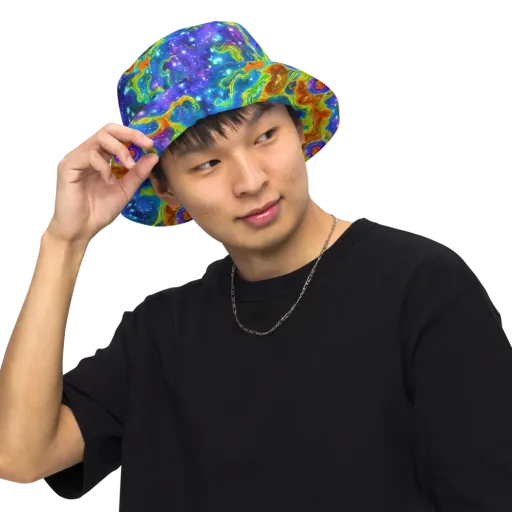 Starfire Maze on a Reversible Bucket Hat