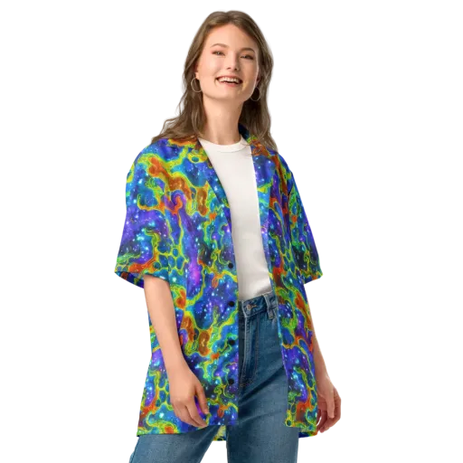 Starfire Maze on a Button Shirt